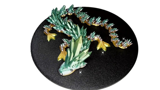 Silk Rainbow Crystal Dragon